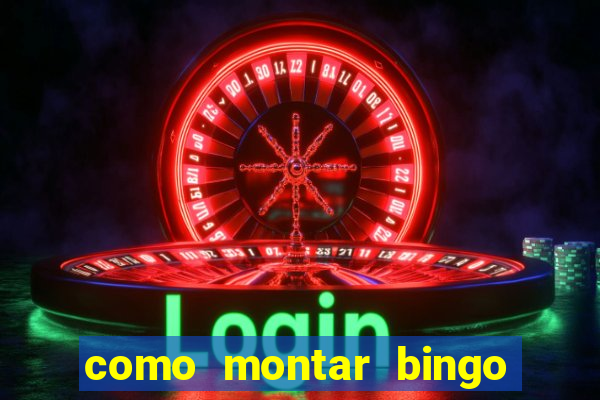 como montar bingo brinquedos toia